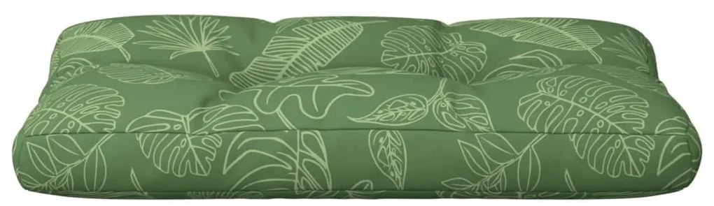 vidaXL Μαξιλάρι Παλέτας με Σχέδιο Φύλλων 70 x 40 x 12 εκ. Υφασμάτινο