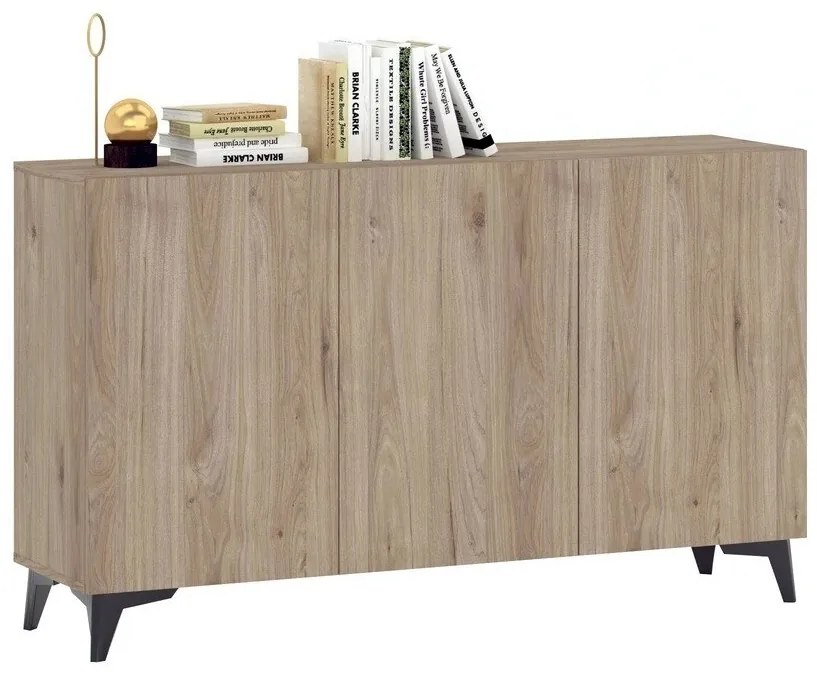 Ντουλάπι Bristol 158, Δρυς, 84x138cm, Ο αριθμός των θυρών: 342cm, Πλαστικοποιημένη μοριοσανίδα | Epipla1.gr