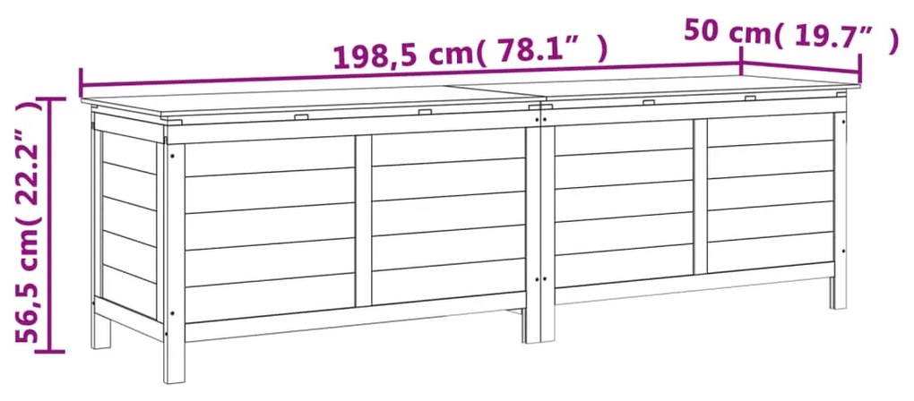 ΜΠΑΟΥΛΟ ΑΠΟΘ. ΚΗΠΟΥ ΛΕΥΚΟ 198,5X50X56,5ΕΚ ΜΑΣΙΦ ΞΥΛΟ ΕΛΑΤΗΣ 364761