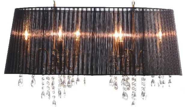 Φωτιστικό Οροφής Πολύφωτο Aca Alice 2P800BK Black