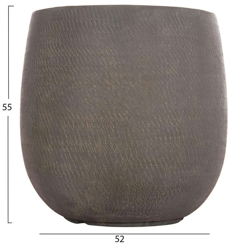 Σετ 4τεμ. Γλάστρες Στρόγγυλες GARDENER C4726 Fiberclay - Γκριζοπράσινο Φ52x55Υ εκ. 52x52x55 εκ.