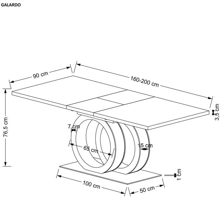 GALARDO table DIOMMI V-CH-GALARDO-ST