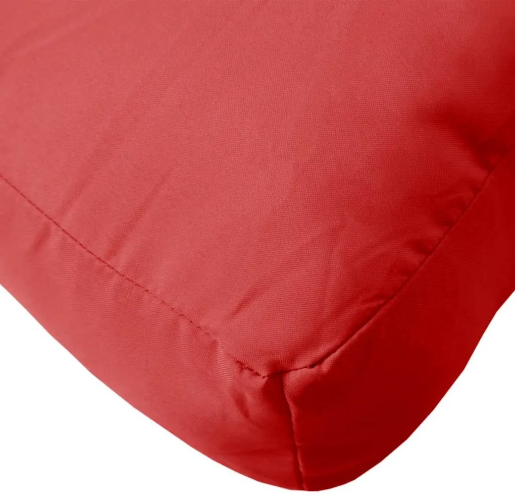 vidaXL Μαξιλάρι Παλέτας Κόκκινο 60x60x9,5 εκ. Ύφασμα Oxford