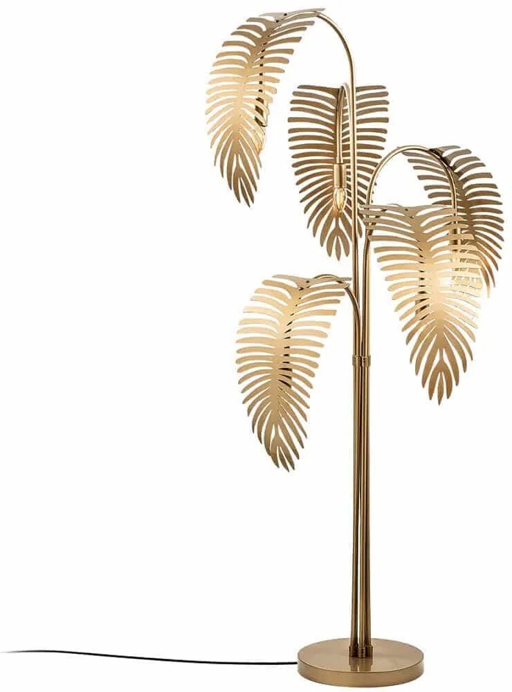 Φωτιστικό Δαπέδου Palm 521SHN1537 71x71x157cm 5xE14 40W Gold Opviq