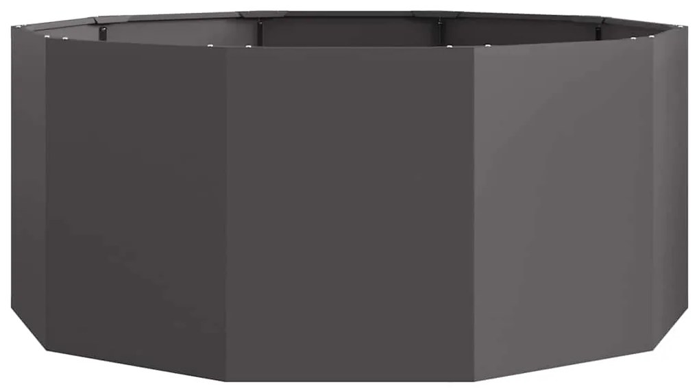 vidaXL Γλάστρα Μαύρο 120 x 120 x 50 εκ Ατσάλι