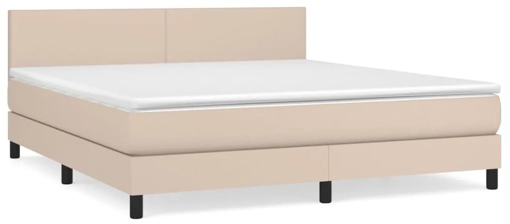 ΚΡΕΒΑΤΙ BOXSPRING ΜΕ ΣΤΡΩΜΑ ΚΑΠΟΥΤΣΙΝΟ 180X200 ΕΚ. ΣΥΝΘ. ΔΕΡΜΑ 3141022