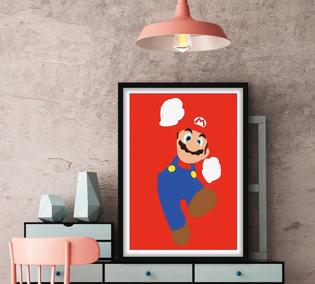 Πόστερ &amp; Κάδρο Super Mario GM002 21x30cm Εκτύπωση Πόστερ (χωρίς κάδρο)