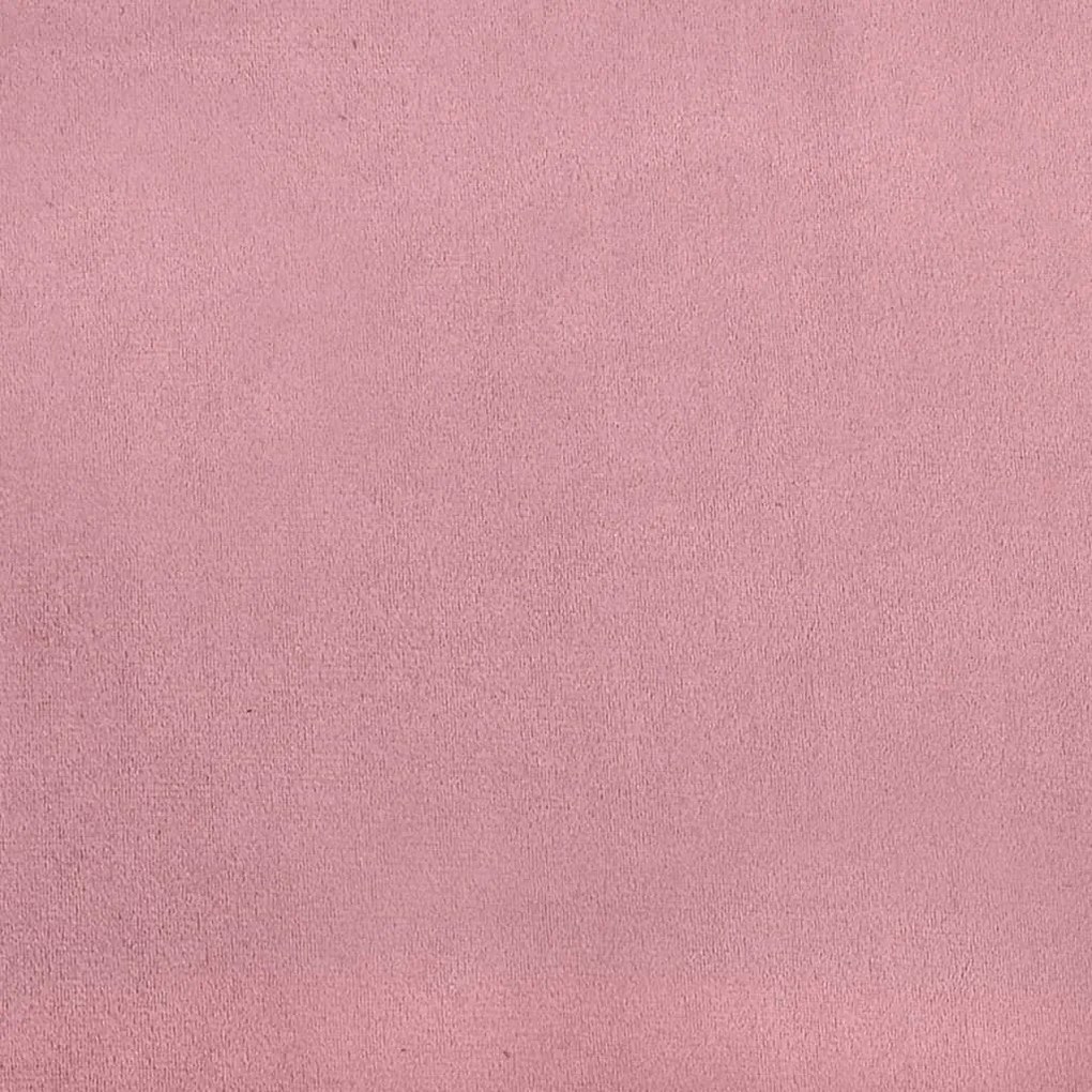 Σετ Σαλονιού 3 Τεμαχίων Ροζ από Βελούδο με Μαξιλάρια - Ροζ