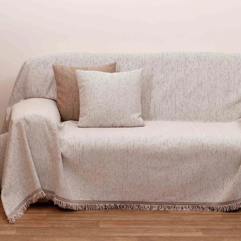 Ριχτάρι 2100 Εκρού Viopros Διθέσιο 180x240cm Chenille