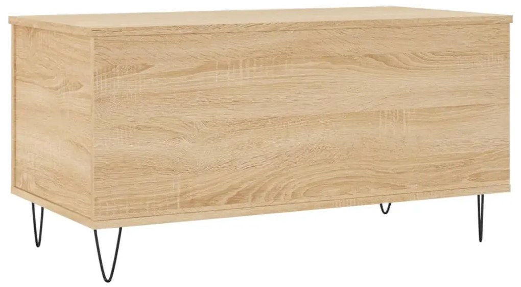 vidaXL Τραπεζάκι Σαλονιού Sonoma Δρυς 90x44,5x45εκ. Επεξεργασμένο Ξύλο