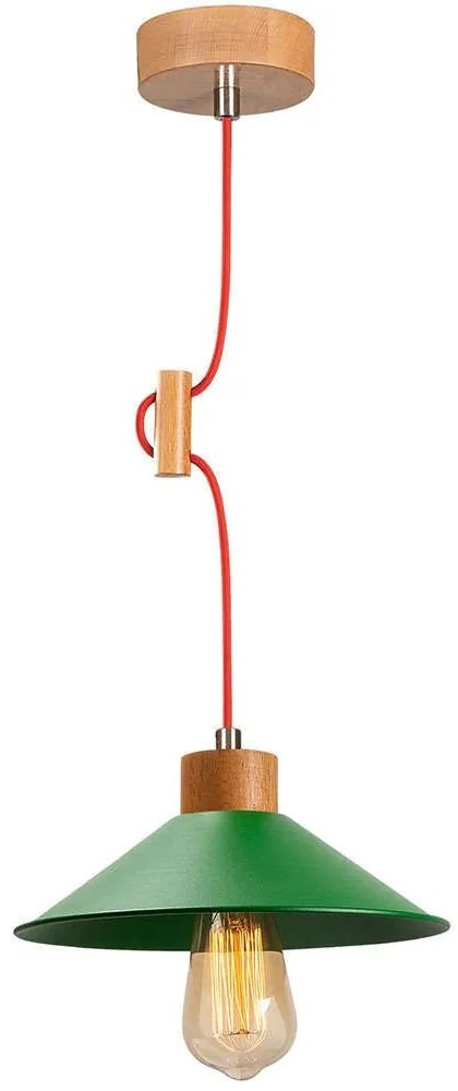 Φωτιστικό Οροφής Manavgat 525NOR1288 Φ24x101cm 1xE27 40W Multi-Green Opviq