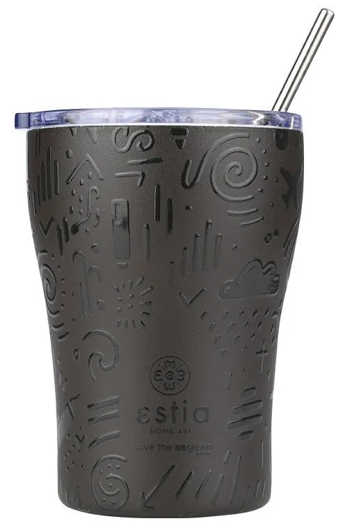 ESTIA ΘΕΡΜΟΣ COFFEE MUG SAVE THE AEGEAN 350ml NOIR ECHO