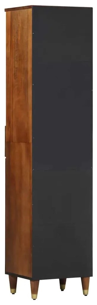 vidaXL Ντουλάπι Μπάνιου καφέ μελί 38 x 33 x 160 εκ. Στερεό ξύλο μάνγκο