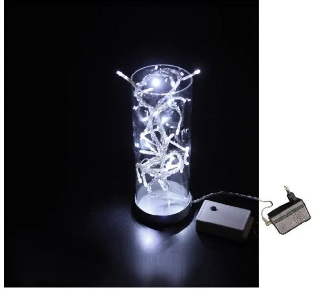 Επιτραπέζιο Φωτιστικό Γυάλινο Βάζο 24V 32 LED με πρόγραμμα Lumen-30-9366310-Λευκό 30-9366310