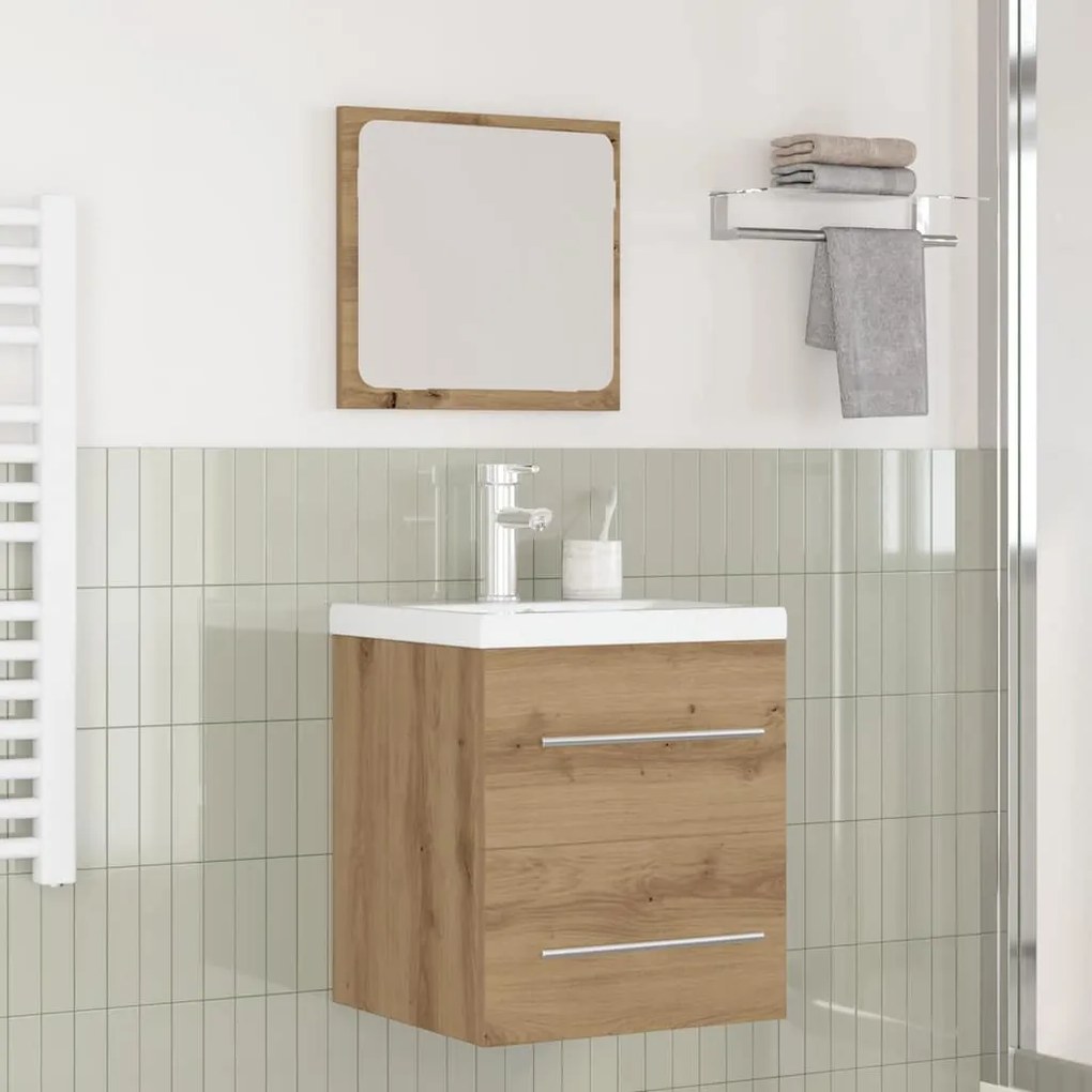 vidaXL Σετ Επίπλων Μπάνιου 2 pcs Μαύρη δρυς 41 x 38.5 x 48 cm