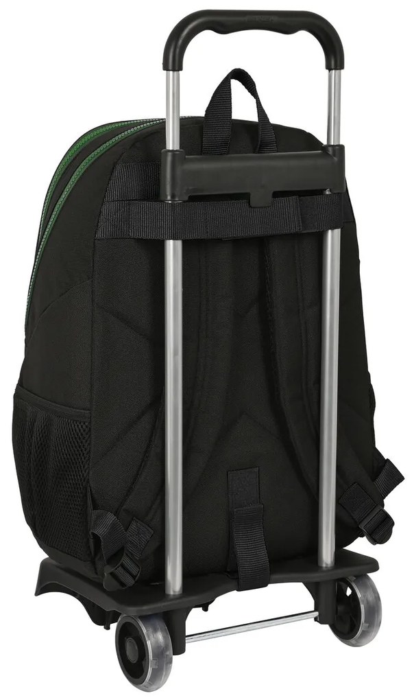 Σχολική Τσάντα με Ρόδες Munich Caviar Μαύρο 32 x 44 x 16 cm