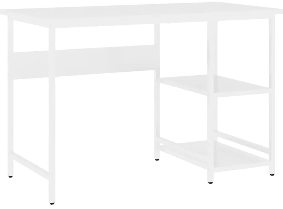 vidaXL Γραφείο Υπολογιστή Λευκό 105 x 55 x 72 εκ. από MDF και Μέταλλο