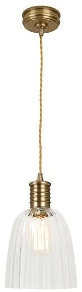 Κρεμαστό Φωτιστικό Οροφής 1xE27 Douille Elstead Lighting-DOUILLE-P-AB-Ορείχαλκος DOUILLE-P-AB