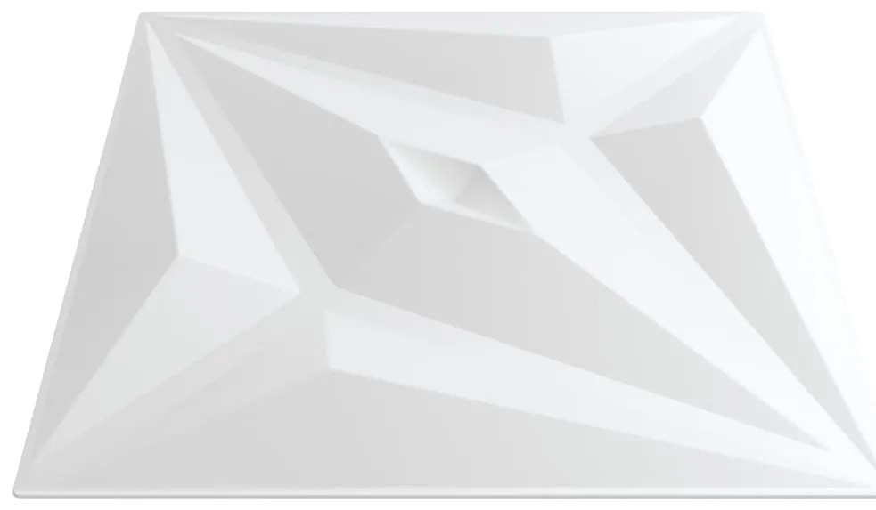 vidaXL Πάνελ Τοίχου 24 Τεμ. Σχέδιο Αστέρι Λευκά 50x50 εκ. 6 μ² από XPS