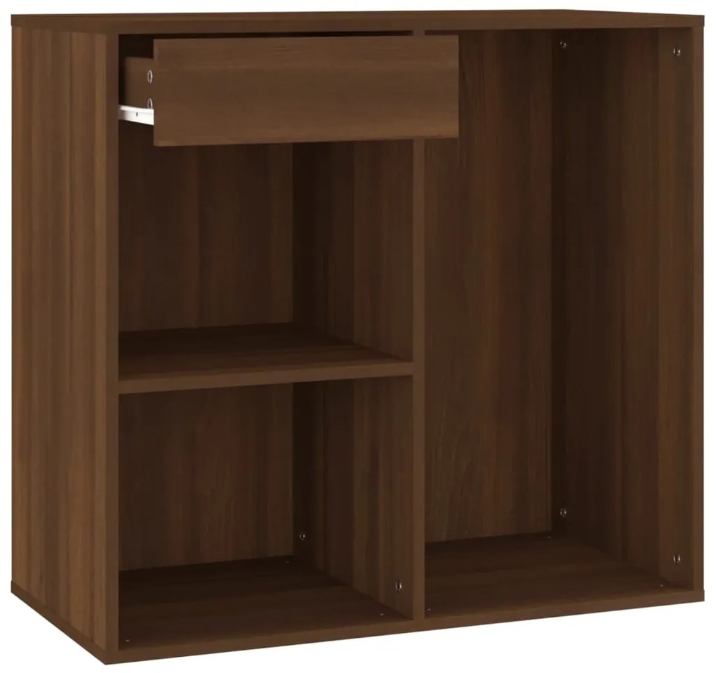 808840 vidaXL Ντουλάπι Καλλυντικών Καφέ Δρυς 80x40x75 εκ. Επεξ. ξύλο