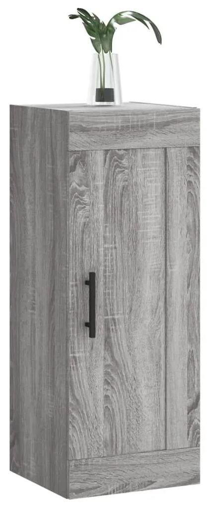 Ντουλάπι Τοίχου Γκρι Sonoma 34,5 x 34 x 90 εκ. Επεξεργ. Ξύλο - Γκρι