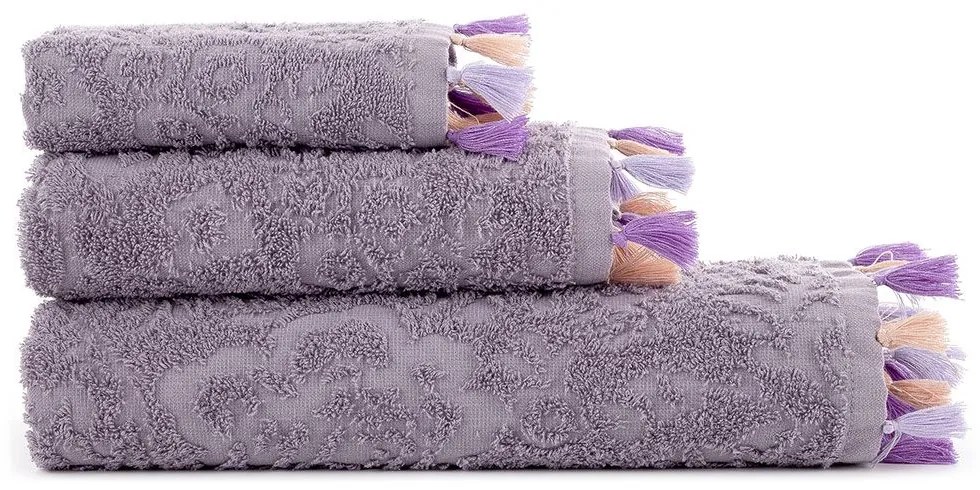 Πετσέτες Rosa (Σετ 3τμχ) Lilac Nima Towels Set 70x140cm 100% Βαμβάκι