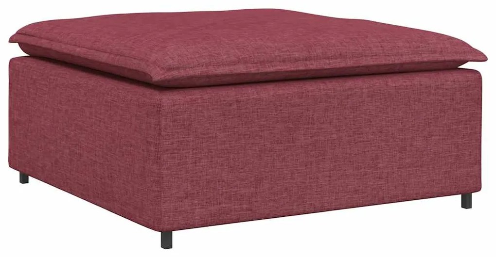 vidaXL Υποπόδιο Καναπέ Κόκκινο 100 x 100 x 48 εκ.
