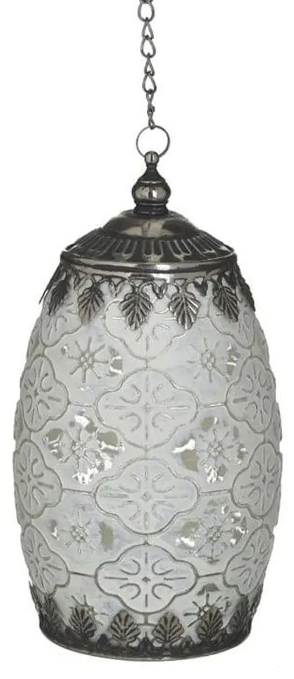 Φανάρι Led 3-70-912-0138 10Χ18 Antique White-Silver Inart Metal, Glass