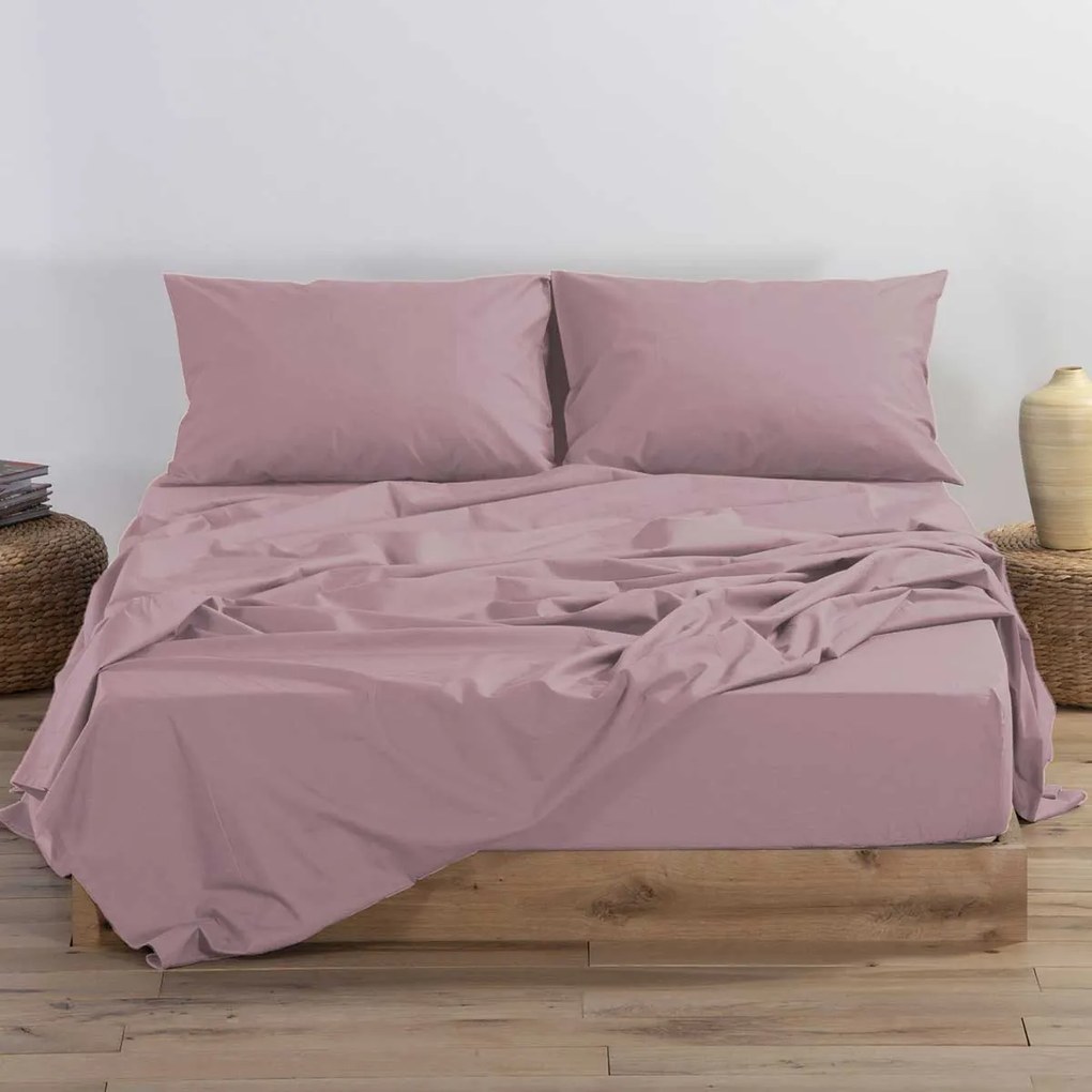 Σεντόνι Μονό Επίπεδο (170x270) Nef-Nef Homeware Basic Ροζ