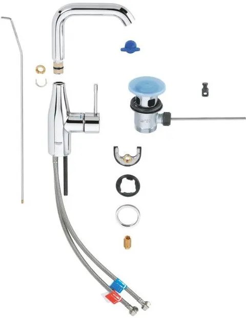 Μπαταρία νιπτήρα Grohe Essence New L-size-Anthraki Mat