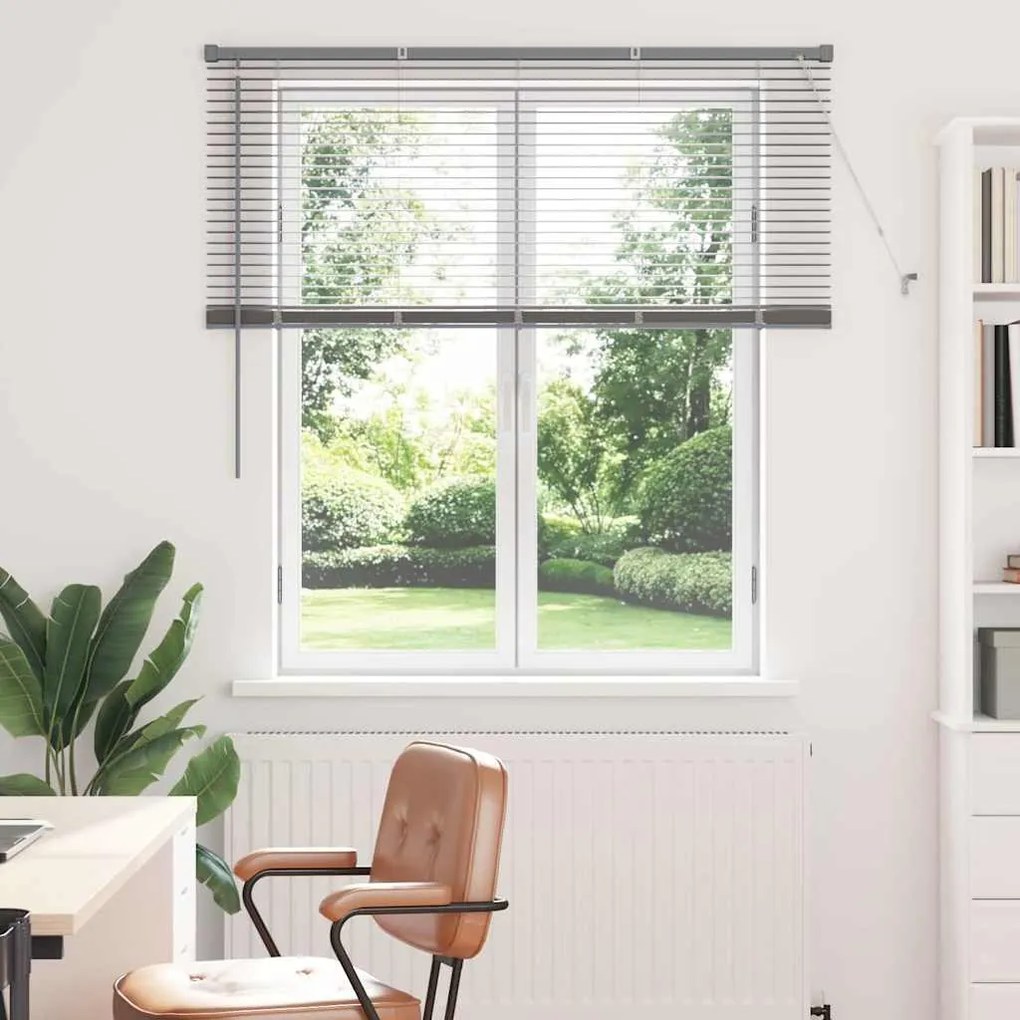 vidaXL Ρολό Παραθύρου με κουρτίνες Ασημί 130 x 130 cm Αλουμίνιο