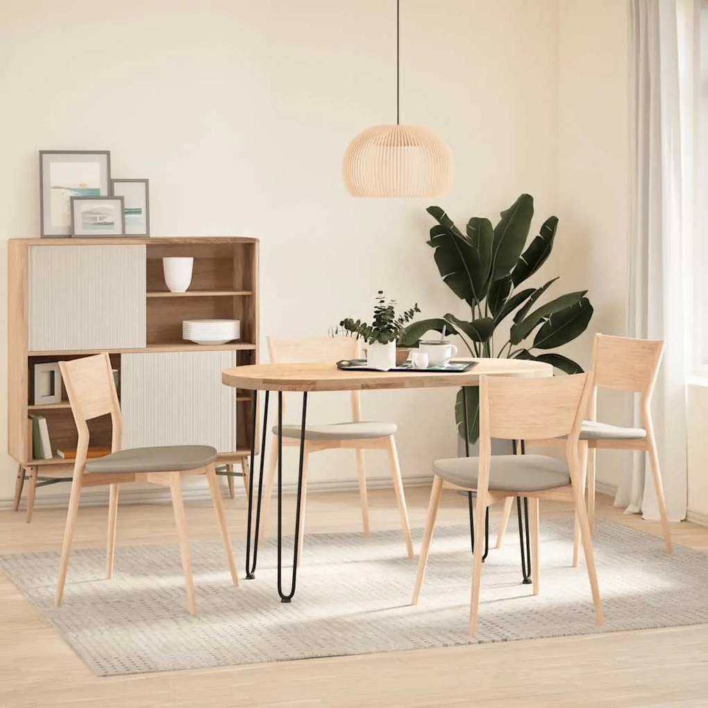 vidaXL πόδια φουρκέτας για τραπέζια κονσόλας 4 τεμ. Μαύρο από μασίφ ατσάλι 72 εκ.