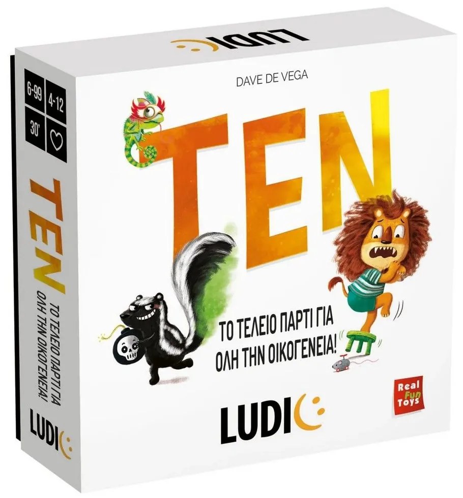 Επιτραπέζιο Παιχνίδι Ludic Ten 55.52668 6+ Ετών 4-12 Παίκτες Multi Headu