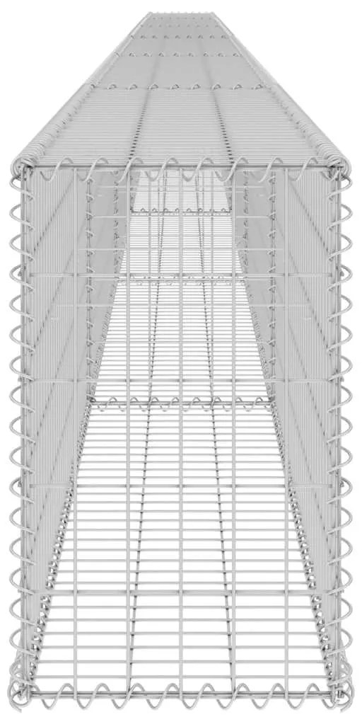 vidaXL Συρματοκιβώτιο Τοίχος 900x30x50 εκ. Γαλβαν. Χάλυβας + Καλύμματα