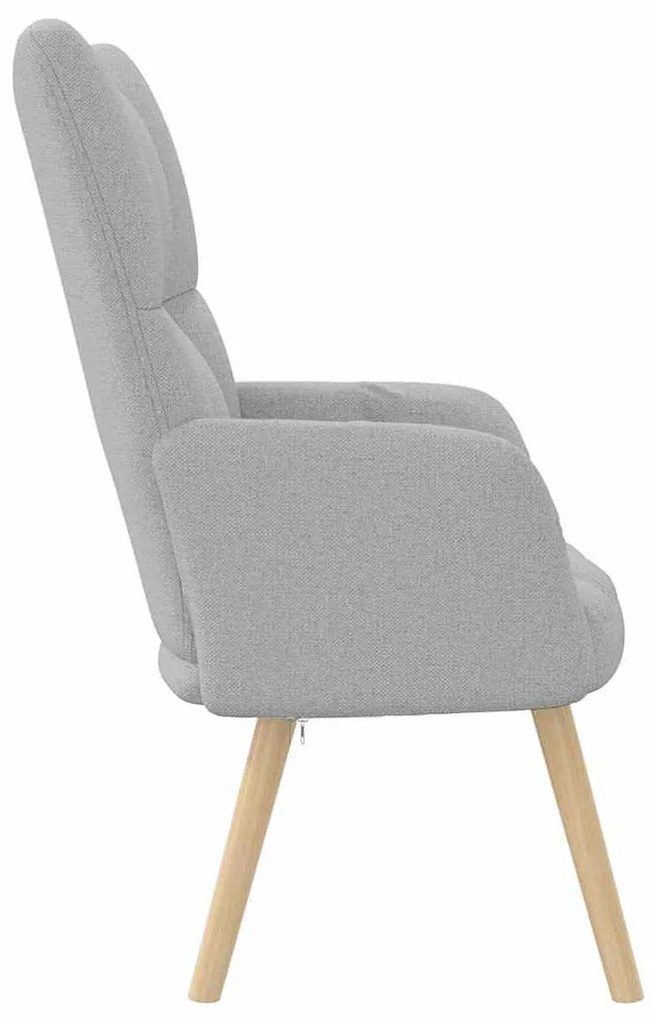 vidaXL Καρέκλα χαλάρωσης Cloud Grey Fabric