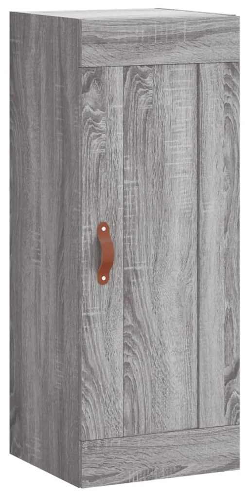 vidaXL Μπουφές Sonoma Γκρι 34,5 x 34 x 180 εκ. από Επεξεργασμένο Ξύλο