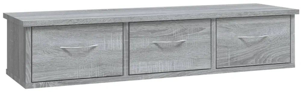 vidaXL Ντουλάπι Τοίχου Γκρι Sonoma 88x26x18,5 εκ. Επεξεργασμένο Ξύλο