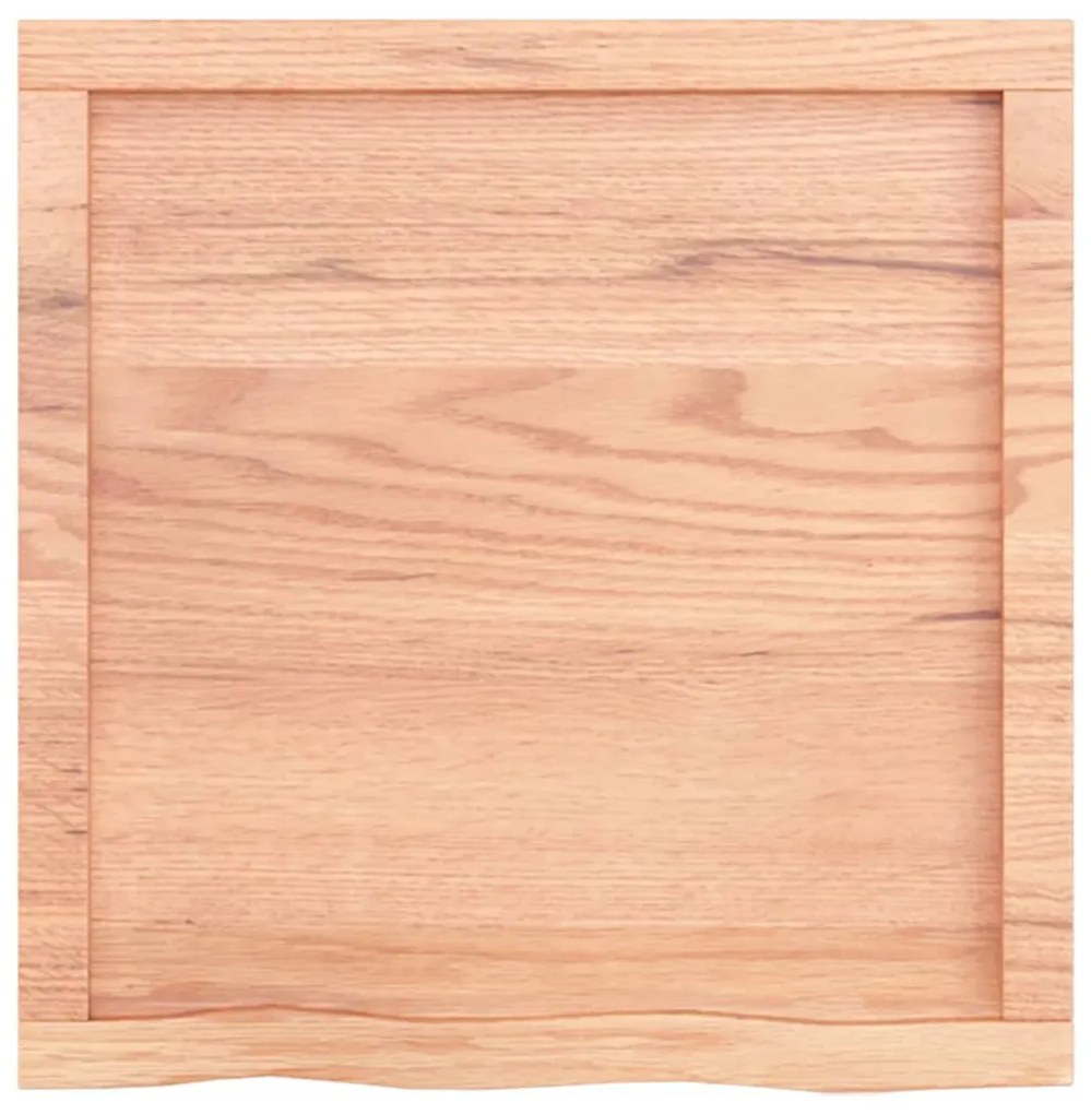Ράφι Τοίχου Ανοιχτό Καφέ 60x60x(2-4)εκ. Επεξ. Μασίφ Ξύλο Δρυός 363654