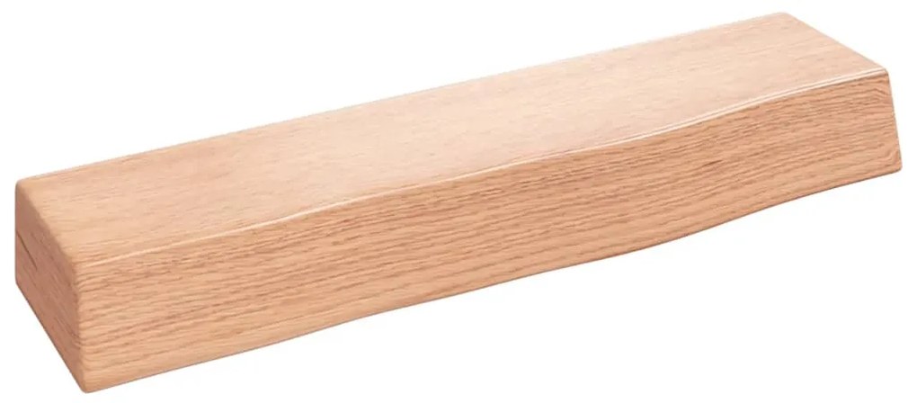 vidaXL Ράφι Τοίχου Ανοιχτό Καφέ 40x10x6 εκ. Επεξεργ. Μασίφ Ξύλο Δρυός