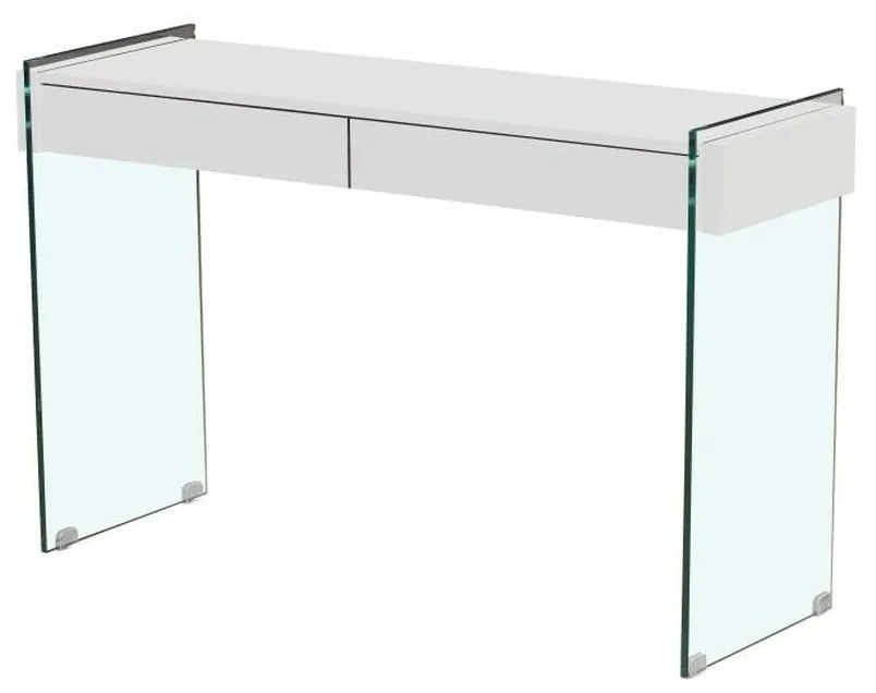 Έπιπλο Εισόδου DKD Home Decor Λευκό Διαφανές 120 x 40 x 76 cm