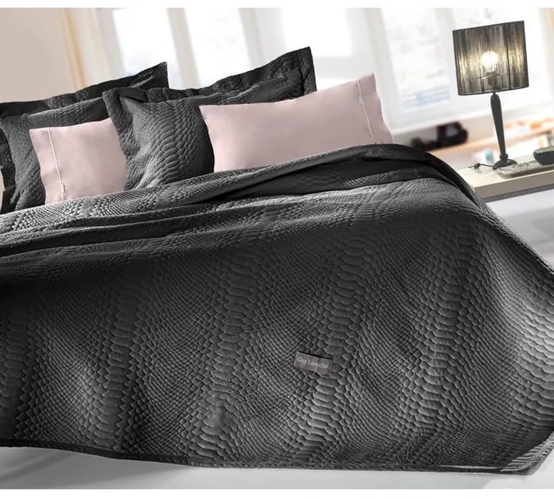 Κουβέρτα Capsule (Σετ 2τμχ) Anthracite Guy Laroche Μονό 160x220cm Microfiber