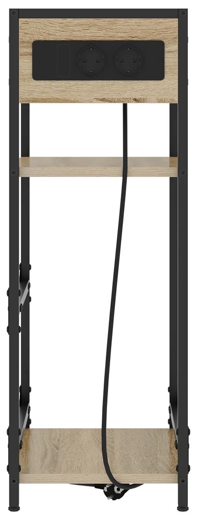 vidaXL Κομοδίνο Sonoma Δρυς 40 x 27 x 76 εκ Επεξεργασμένο ξύλο