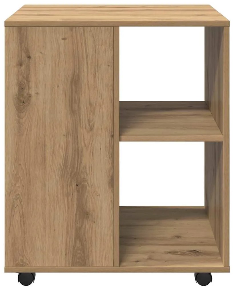 vidaXL Ντουλάπι Τροχήλατο Αρτισιανή Δρυς 60x53x72 εκ. Επεξεργ. Ξύλο