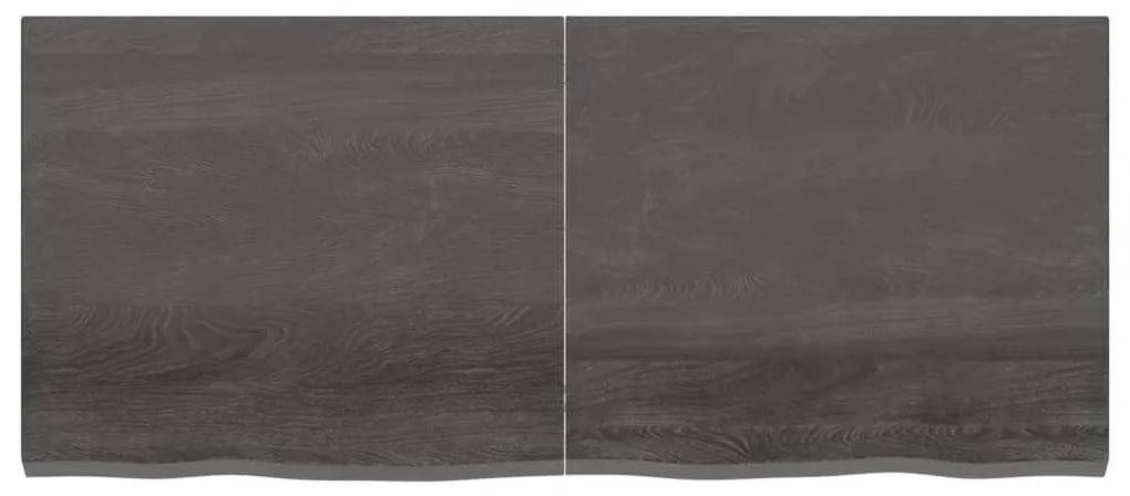 Επιφάνεια Τραπεζιού Σκούρο Καφέ 140x60x(2-4)εκ Επεξ. Μασίφ Δρυς - Καφέ