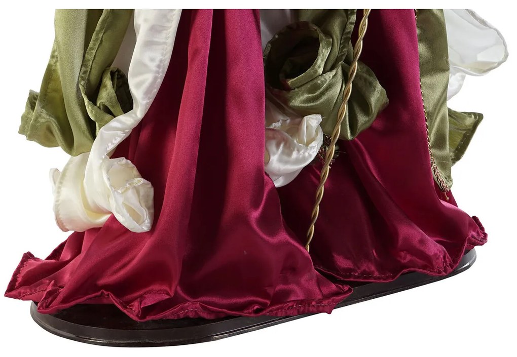 Χριστουγεννιάτικο Βηθλεέμ DKD Home Decor Λευκό Κόκκινο Πράσινο 48 x 28 x 90 cm