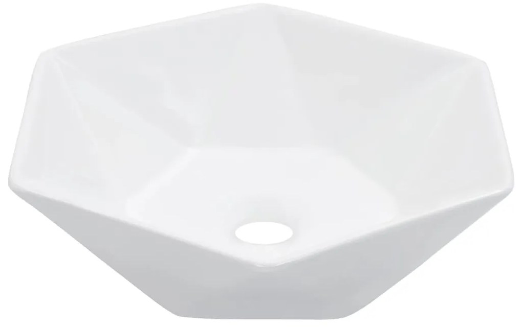 vidaXL Νιπτήρας Λευκός 41 x 36,5 x 12 εκ. Κεραμικός