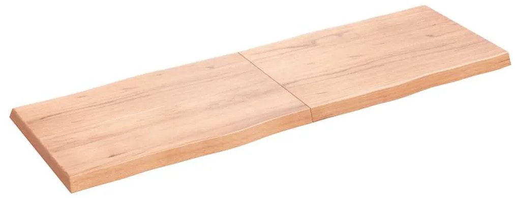 vidaXL Επιφ Τραπεζιού Αν Καφέ 180x60x(2-6)εκ.Ακατέργ. Μασίφ Ξύλο Δρυός