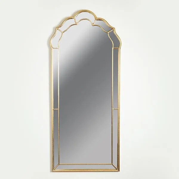 Καθρέπτης Τοίχου Μεταλλικός Χρυσός 60x3x138εκ. ESTHETI 751-11039