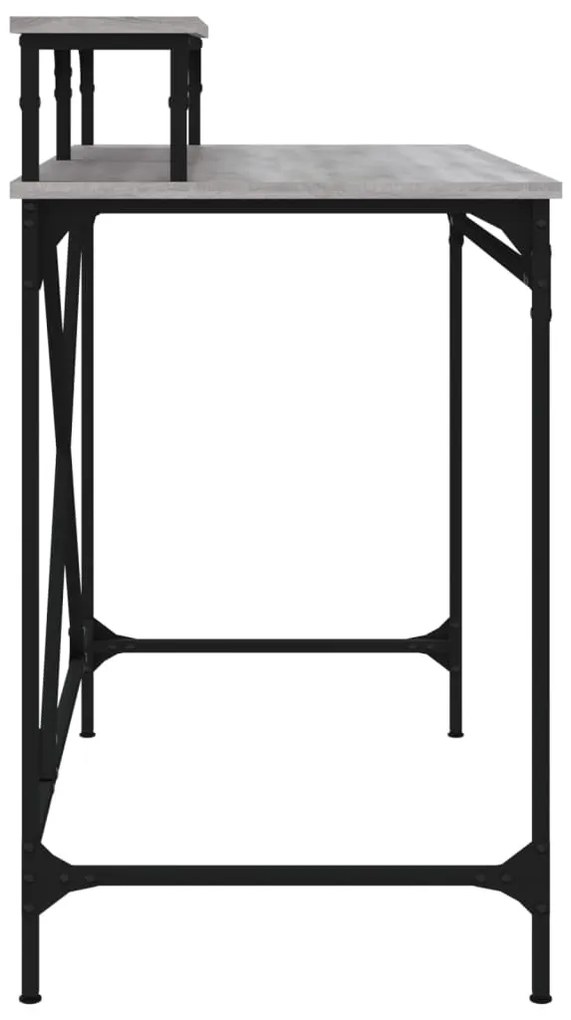 vidaXL Γραφείο Γκρι Sonoma 100x50x90 εκ. από Επεξεργασμένο Ξύλο