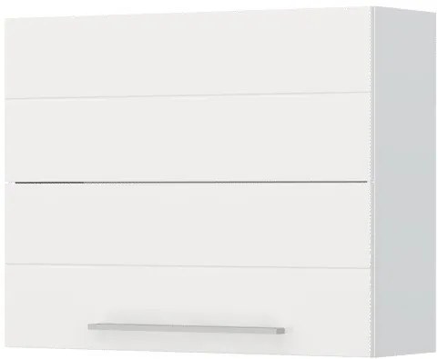 Ντουλάπι κρεμαστό Hudson V7-90-2KP-Λευκό - Λευκό γυαλιστερό - 90.00Χ32.00Χ72.00cm